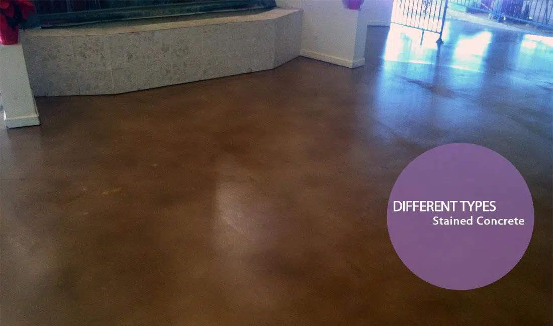 concrete stains different types