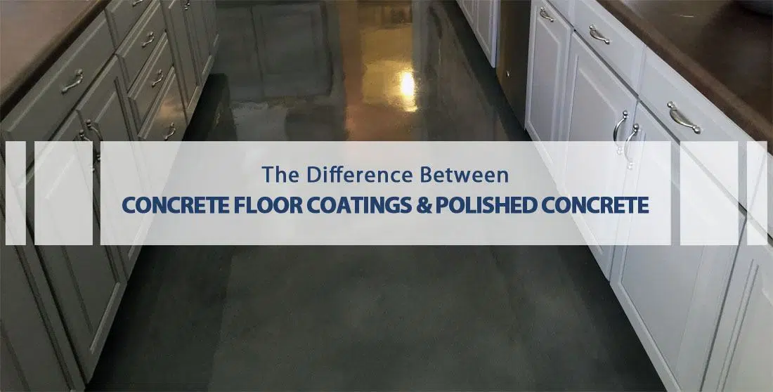 difference concrete floor coatings polished  concrete