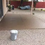 Picture of a recent outdoor patio epoxy floor by Barefoot in Scottsdale