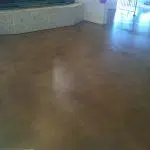 Picture of a recent stained concrete floor by Barefoot in Scottsdale