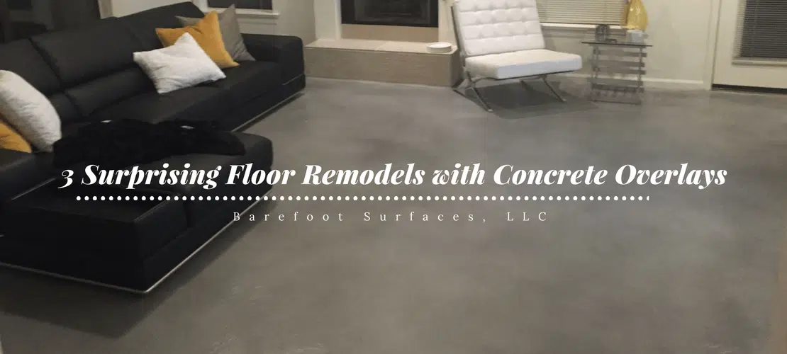 3 surprising floor remodels with concrete overlays
