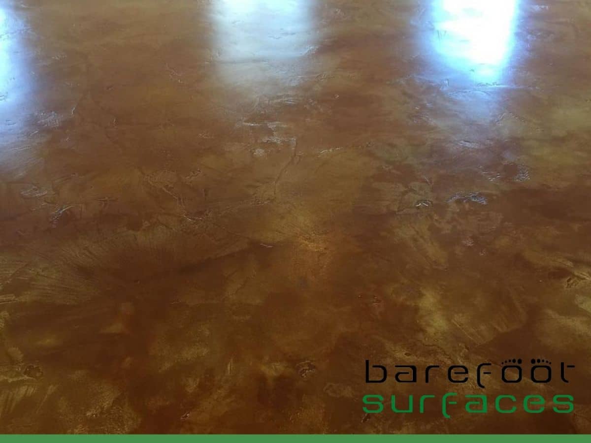 Beautiful stained concrete floor
