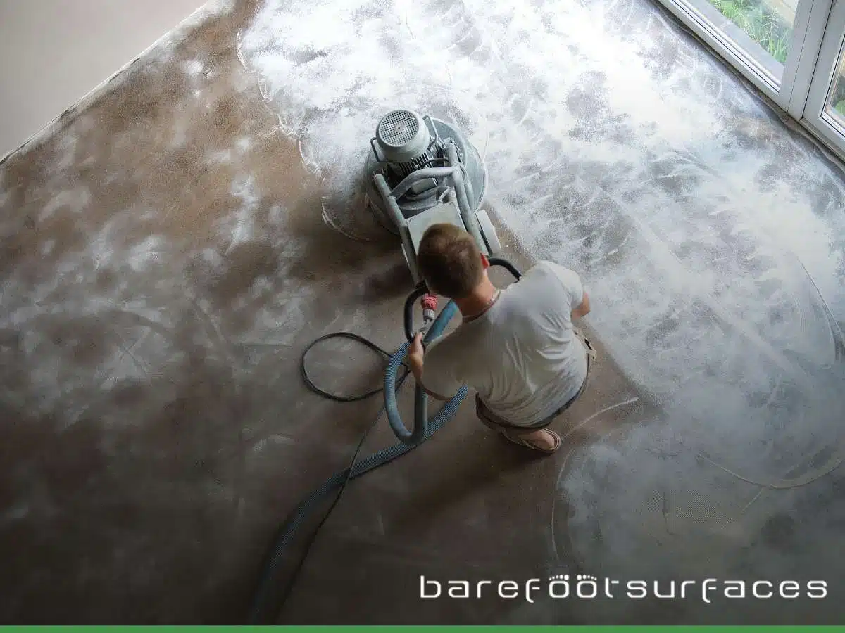 Grinding and sealing a concrete floor in Arizona