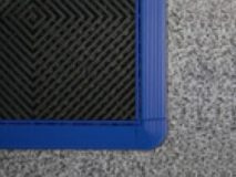 Blue floor mat